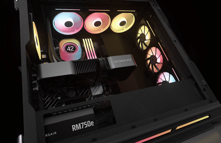 intérieur d'une tour gaming